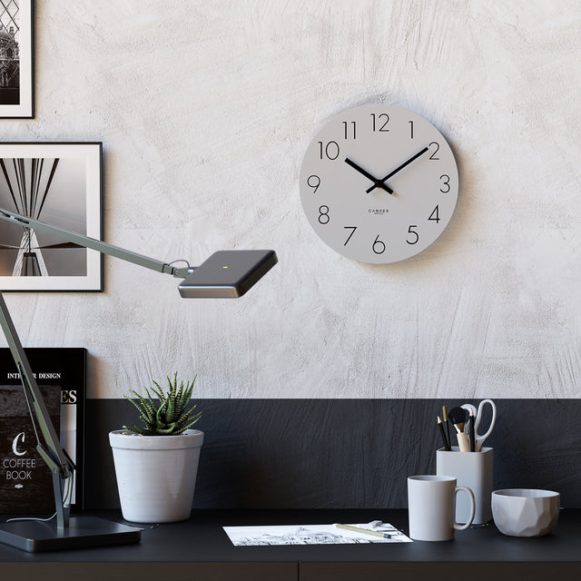 MNU 2525 R Lautlose MDF-Wanduhr 25 cm