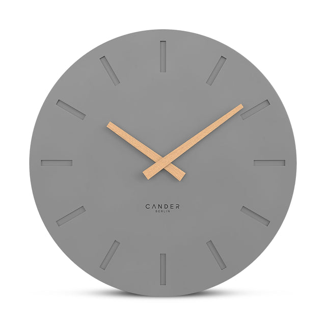 MNU 2530 G Silent MDF wall clock 30 cm