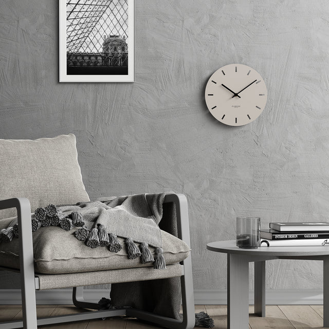 MNU 2530 P Silent MDF wall clock 30 cm