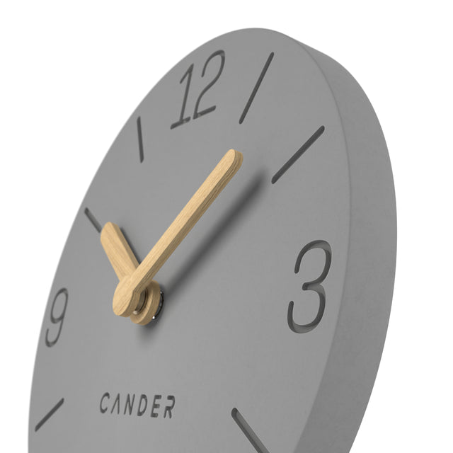 MNU 2612 S Silent MDF table clock 12 cm