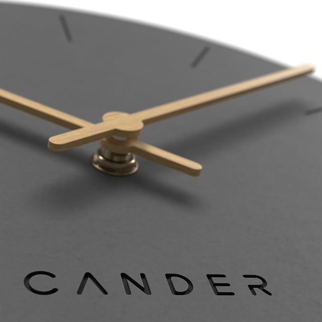MNU 2630 G Lautlose MDF-Wanduhr 30 cm