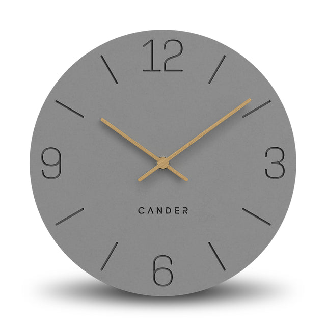 MNU 2630 H Silent MDF wall clock 30.5 cm