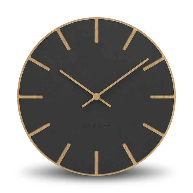 MNU 2630 M Silent MDF wall clock 30 cm