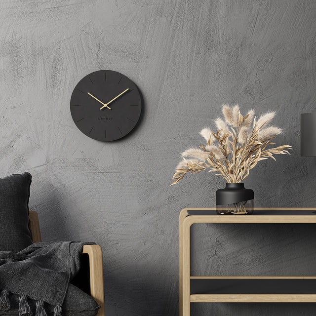 MNU 2630 S Lautlose MDF-Wanduhr 30,5 cm