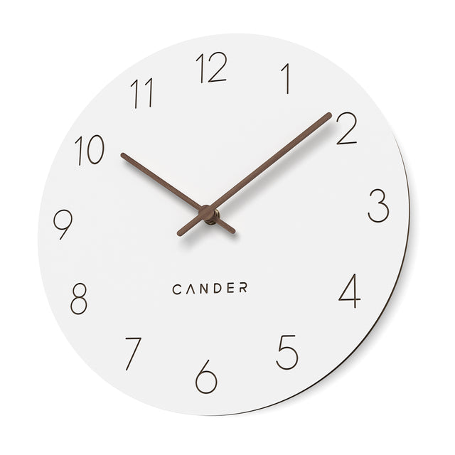 MNU 2630 W Lautlose MDF-Wanduhr 30,5 cm