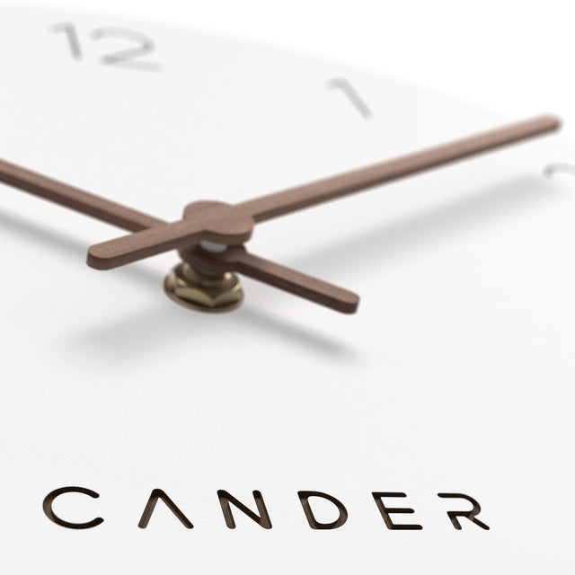 MNU 2630 W Lautlose MDF-Wanduhr 30,5 cm