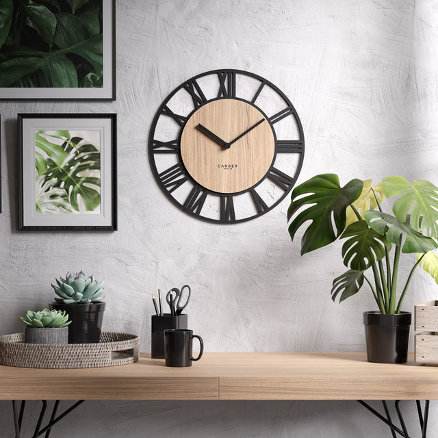 MNU 2740 R Vintage Wanduhr 40 cm