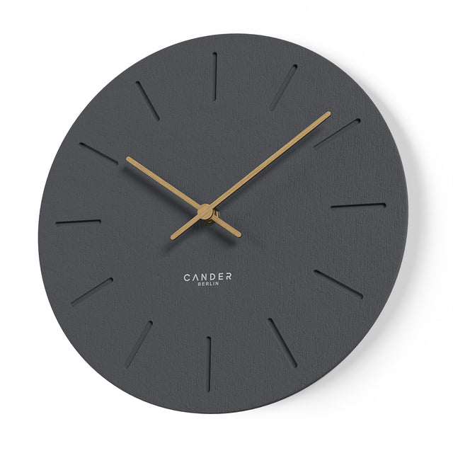 MNU 2830 D Lautlose Beton-Wanduhr 30 cm