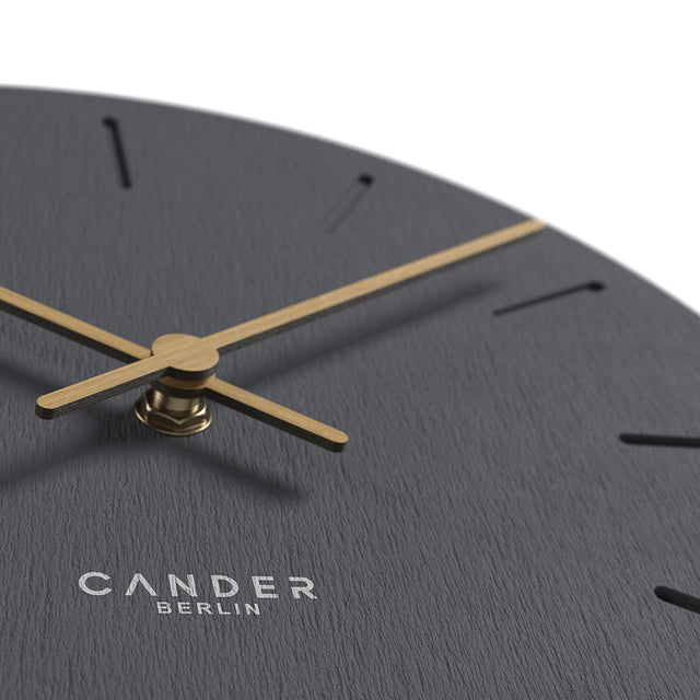 MNU 2830 D Lautlose Beton-Wanduhr 30 cm