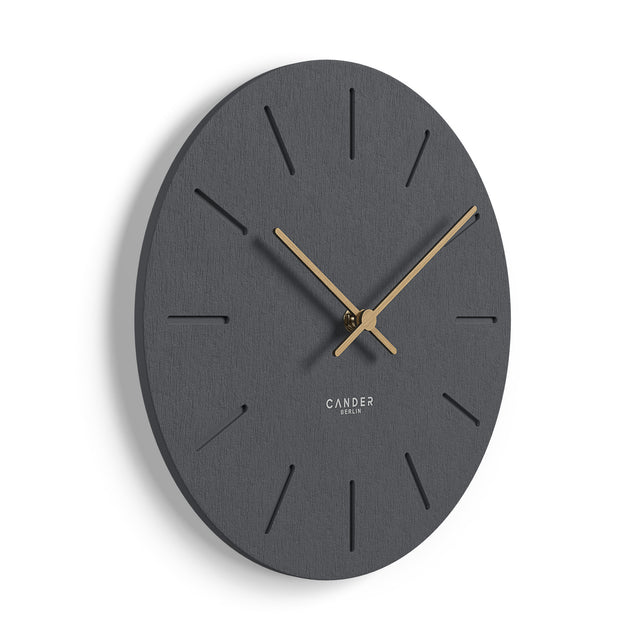 MNU 2830 D Lautlose Beton-Wanduhr 30 cm