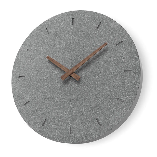 MNU 6130 S Lautlose Beton-Wanduhr 30,5 cm