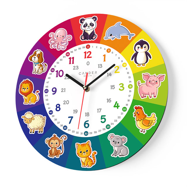 MNU 7930 T Lautlose Kinderwanduhr 30,5 cm