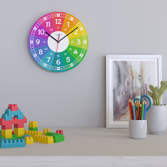 MNU 7930 R Silent children's wall clock 30.5 cm