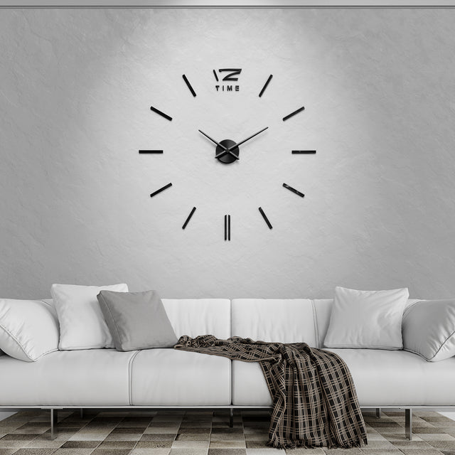 MNU 0280 S XXL Black 3D acrylic wall clock
