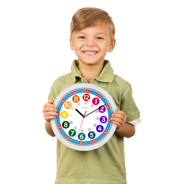 MNU 1030 S children's wall clock and MNU 1009 S alarm clock with light