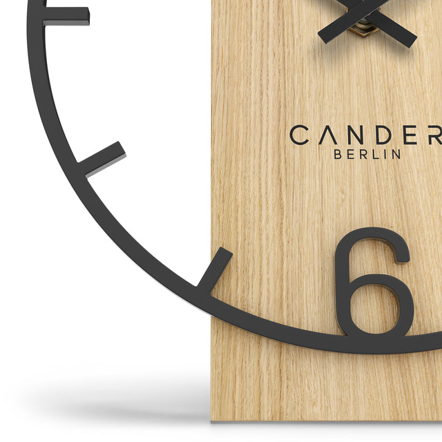 MELORA Lautlose Tischuhr 20 cm