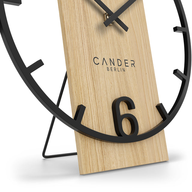 MELORA Lautlose Tischuhr 20 cm