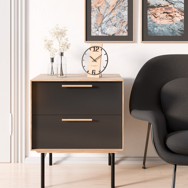 MELORA Lautlose Tischuhr 20 cm