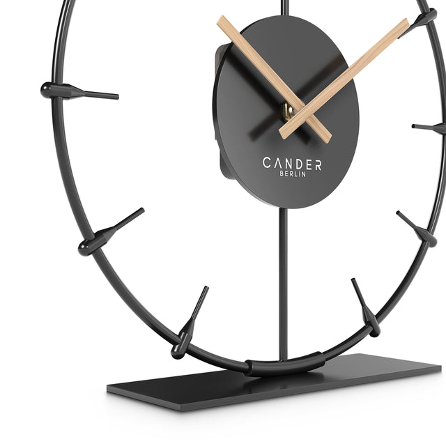 ILMERA Lautlose Tischuhr 22 cm