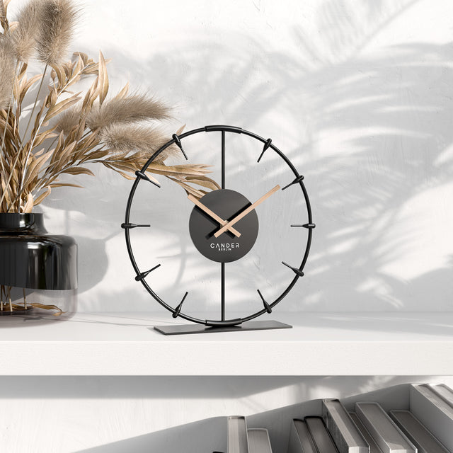 ILMERA Lautlose Tischuhr 22 cm