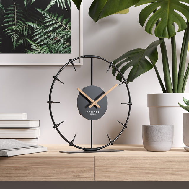 ILMERA Lautlose Tischuhr 22 cm