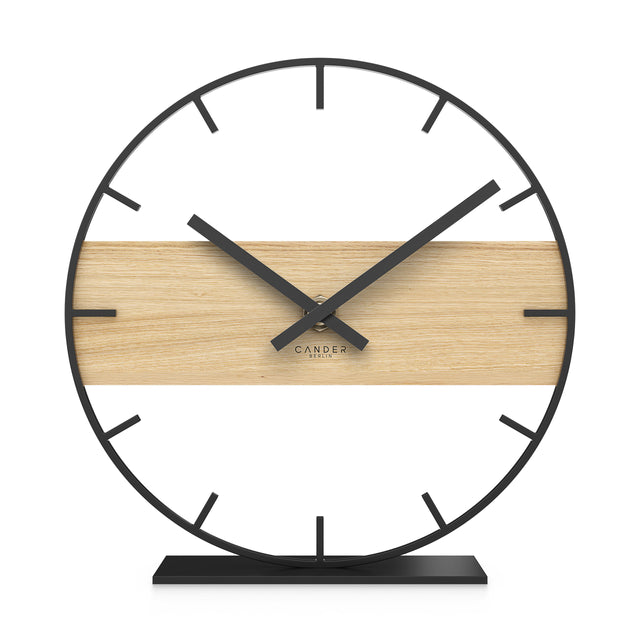 NIVOR Lautlose Tischuhr 18 cm