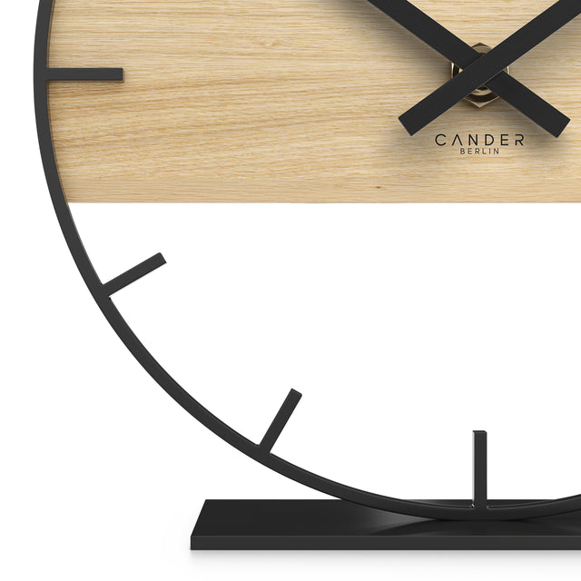 NIVOR Lautlose Tischuhr 18 cm