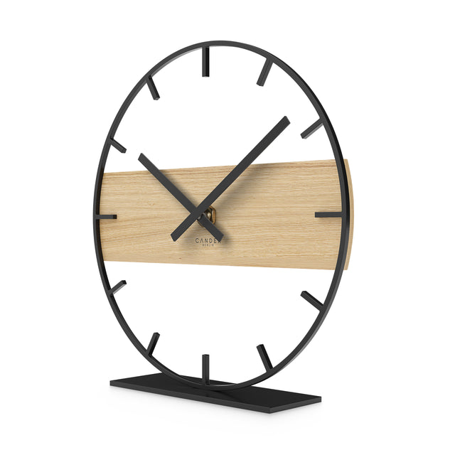 NIVOR Lautlose Tischuhr 18 cm