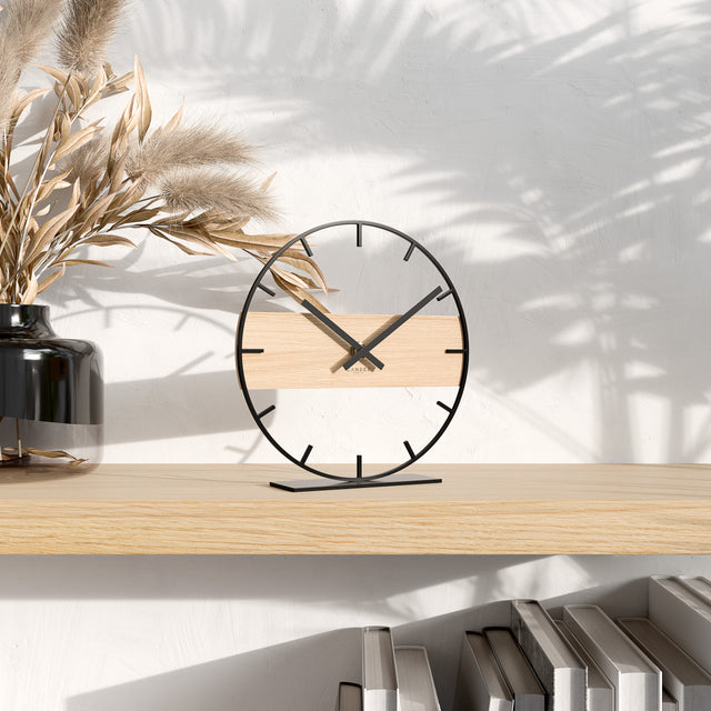 NIVOR Lautlose Tischuhr 18 cm