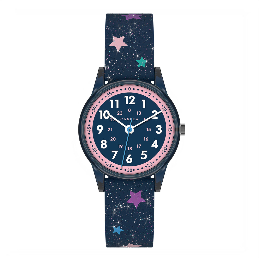 Cander Berlin MNA 4030 E Montre pour enfant étanche 3 ATM Montre d'apprentissage analogique pour enfant fille Licorne rose paillettes, bracelet Cander Berlin MNA 4030 E Montre pour enfant étanche 3 ATM Montre d'apprentissage analogique pour enfant fille Licorne rose paillettes, bracelet