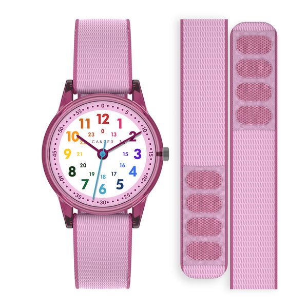 Tikkers Meisjes Analoog Klassiek Quartz Horloge met Textiel Band TK0148, Riem Tikkers Meisjes Analoog Klassiek Quartz Horloge met Textiel Band TK0148, Riem