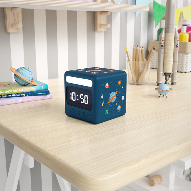 MND 1310 R Lautloser Kinderwecker mit Licht und Snooze