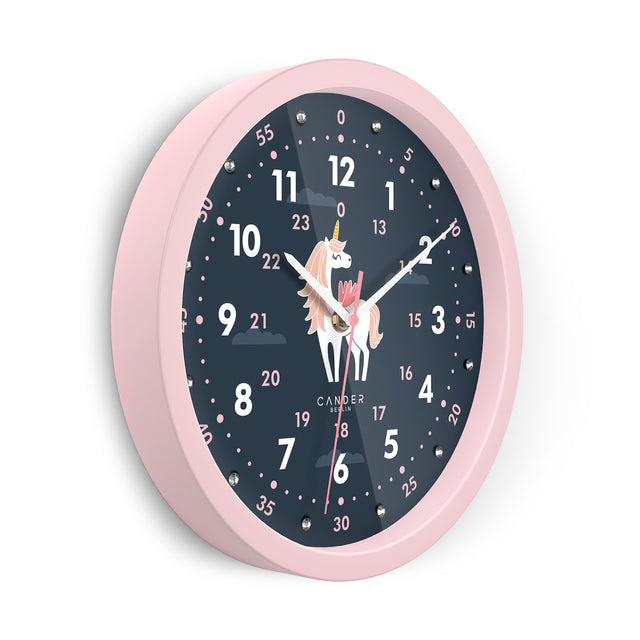 MNU 1230 M Kinderwanduhr und MNU 1209 M Wecker Einhorn