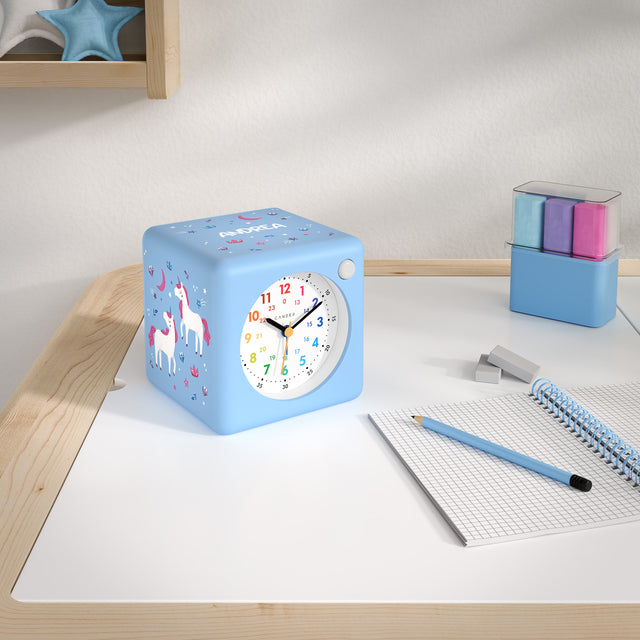 MNU 1310 E Lautloser Kinderwecker mit Licht und Snooze