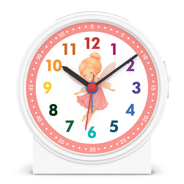 MNU 1009 S Silent children's alarm clock with light and snooze 10.8 cm