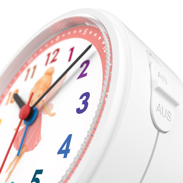 MNU 1009 S Silent children's alarm clock with light and snooze 10.8 cm
