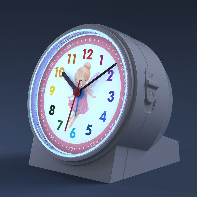 MNU 1009 S Silent children's alarm clock with light and snooze 10.8 cm