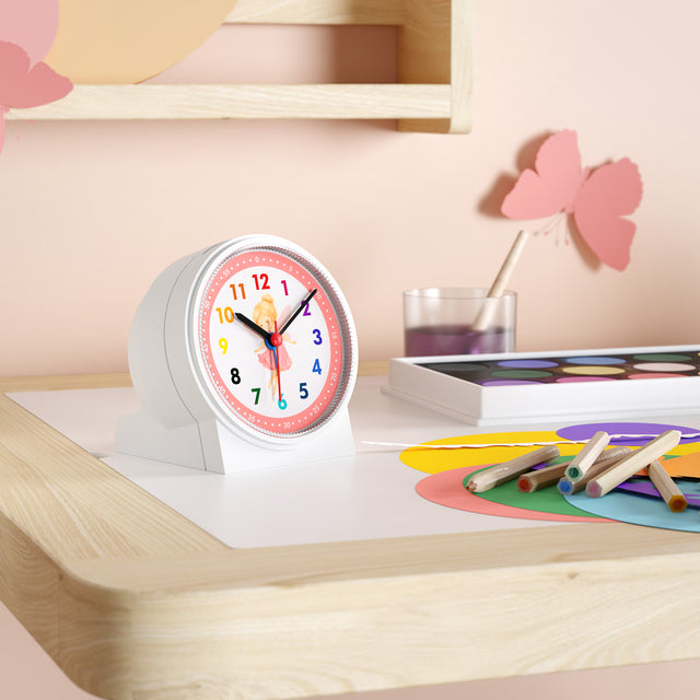 MNU 1009 S Silent children's alarm clock with light and snooze 10.8 cm