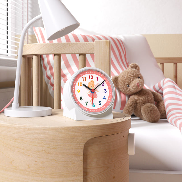 MNU 1009 S Silent children's alarm clock with light and snooze 10.8 cm