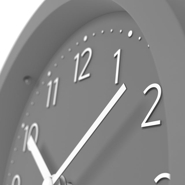 MNU 2512 K Silent MDF alarm clock 12 cm