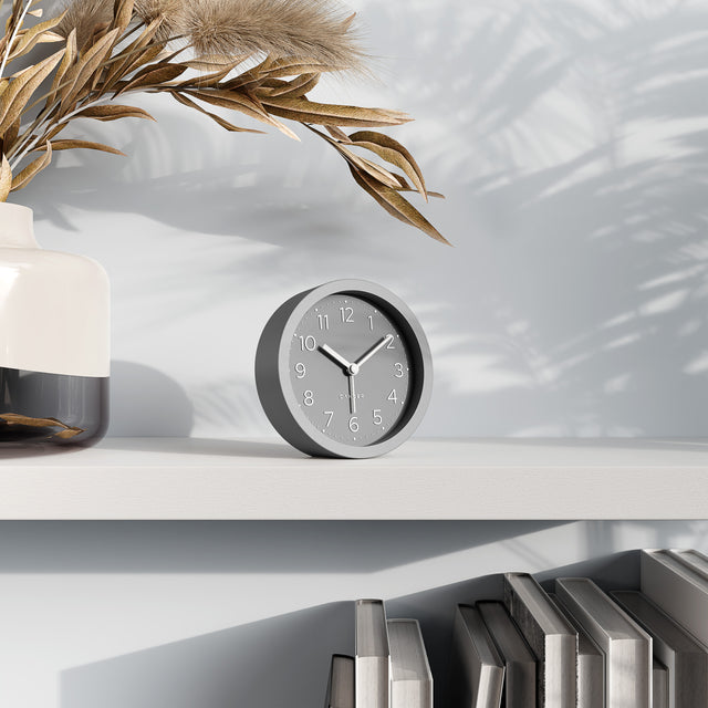 MNU 2512 K Silent MDF alarm clock 12 cm