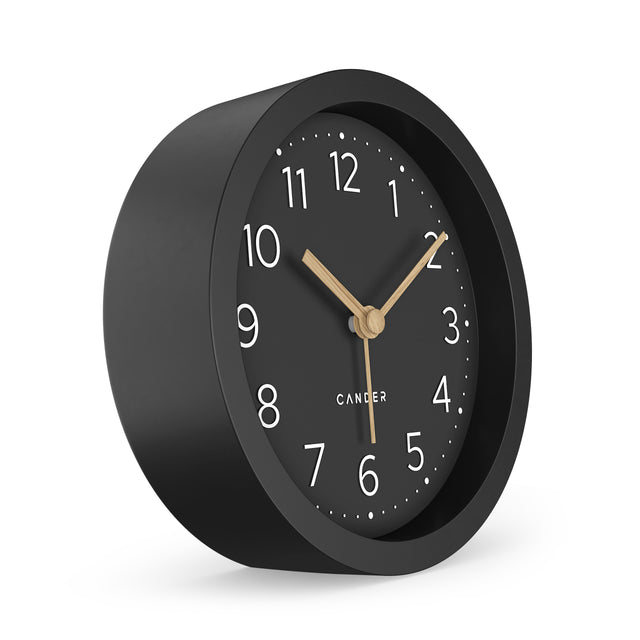 MNU 2512 K Silent MDF alarm clock 12 cm