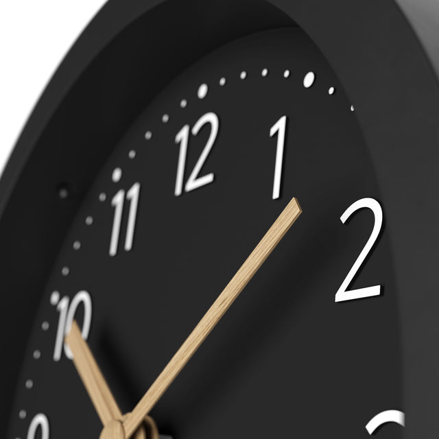 MNU 2512 K Silent MDF alarm clock 12 cm