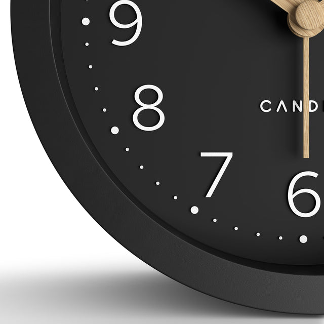 MNU 2512 K Silent MDF alarm clock 12 cm