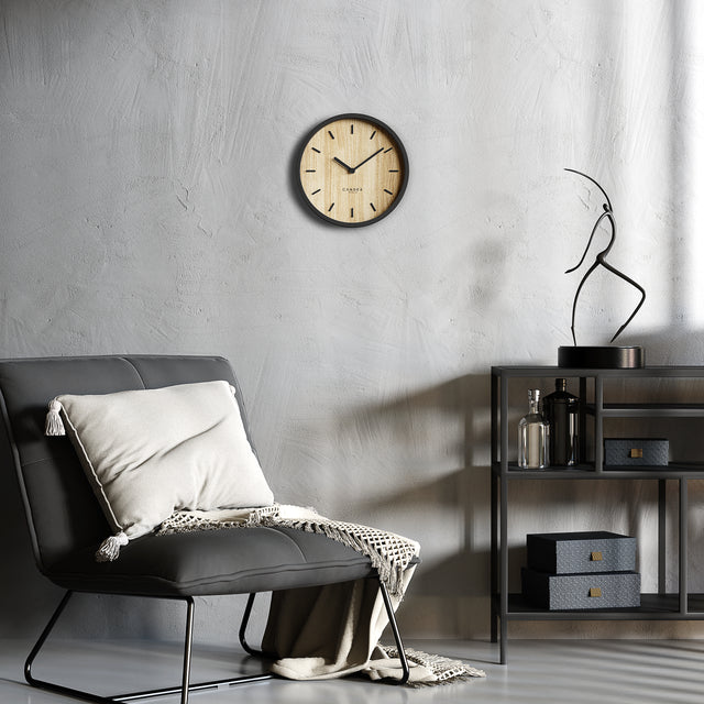 MNU 2030 White silent wall clock 30.5 cm