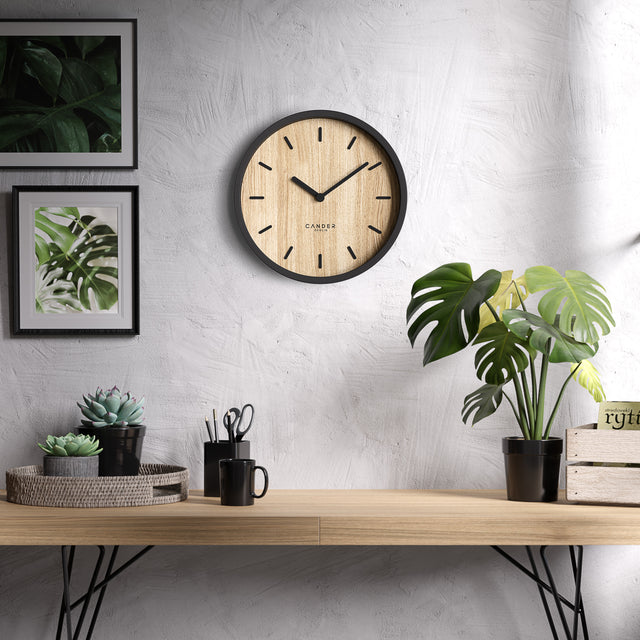 MNU 2030 White silent wall clock 30.5 cm