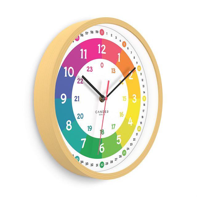 MNU 2425 R Lautlose Kinderwanduhr 25 cm