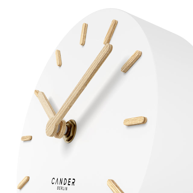 MNU 2515 F Lautlose MDF-Tischuhr 15 cm