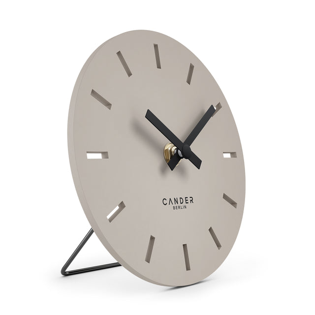 MNU 2515 P Lautlose MDF-Tischuhr 15 cm