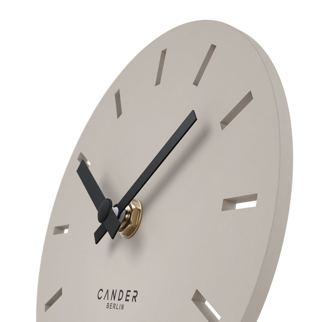 MNU 2515 P Lautlose MDF-Tischuhr 15 cm